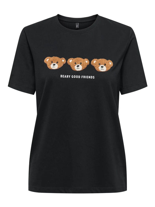 Only T-Shirt Donna Teresa Nero