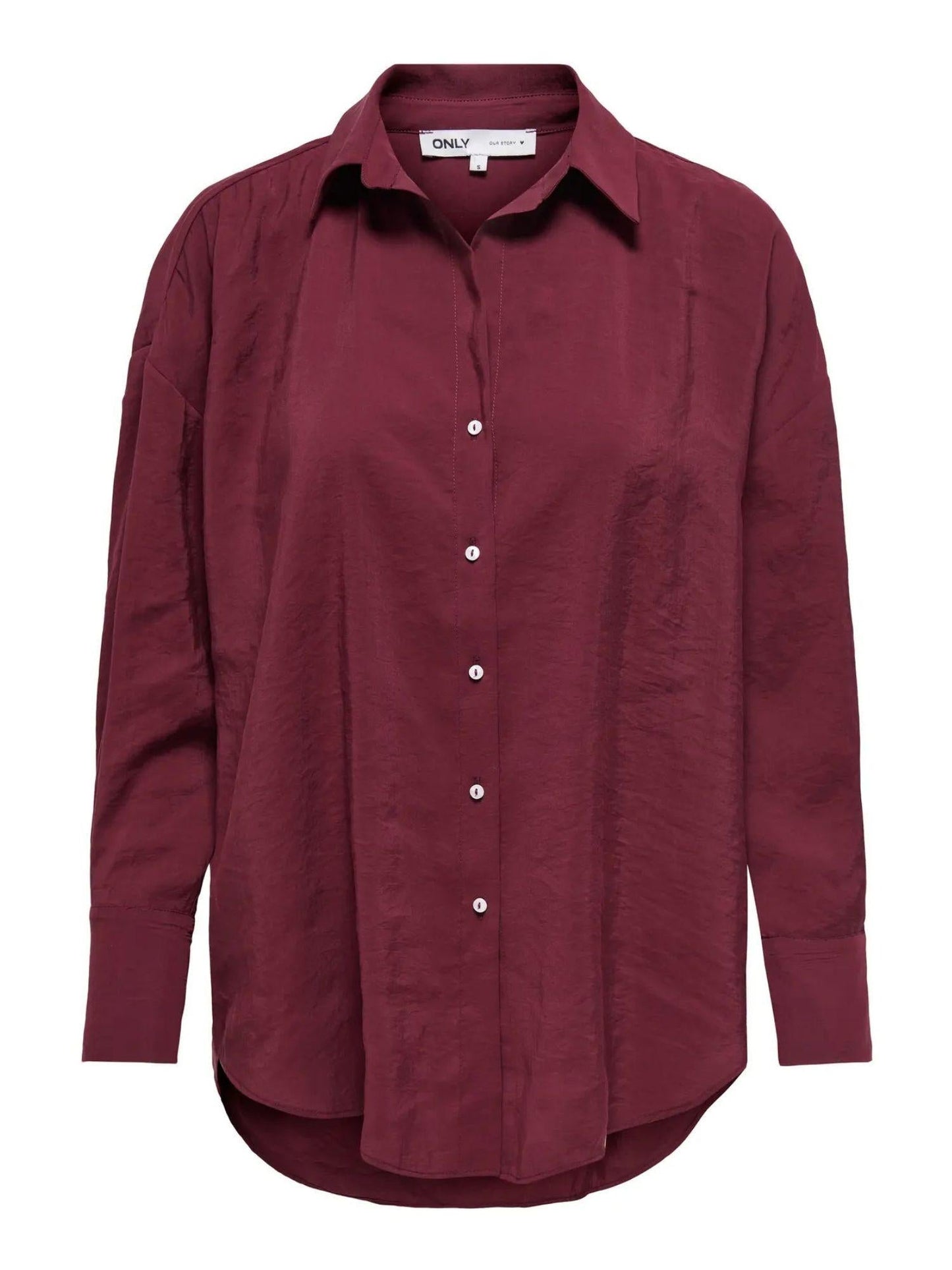 Only ONLZAZIMA Camicia Donna Burgundy