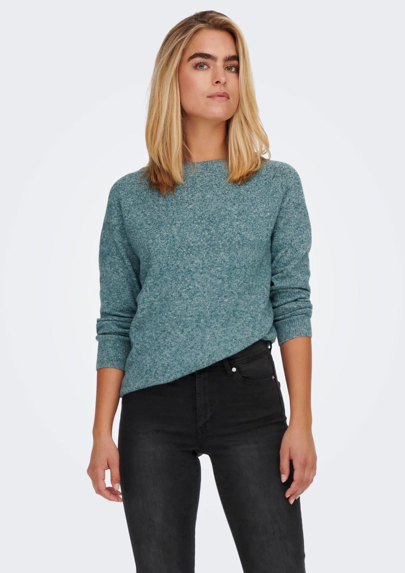 Only Pullover Donna Rica Verde