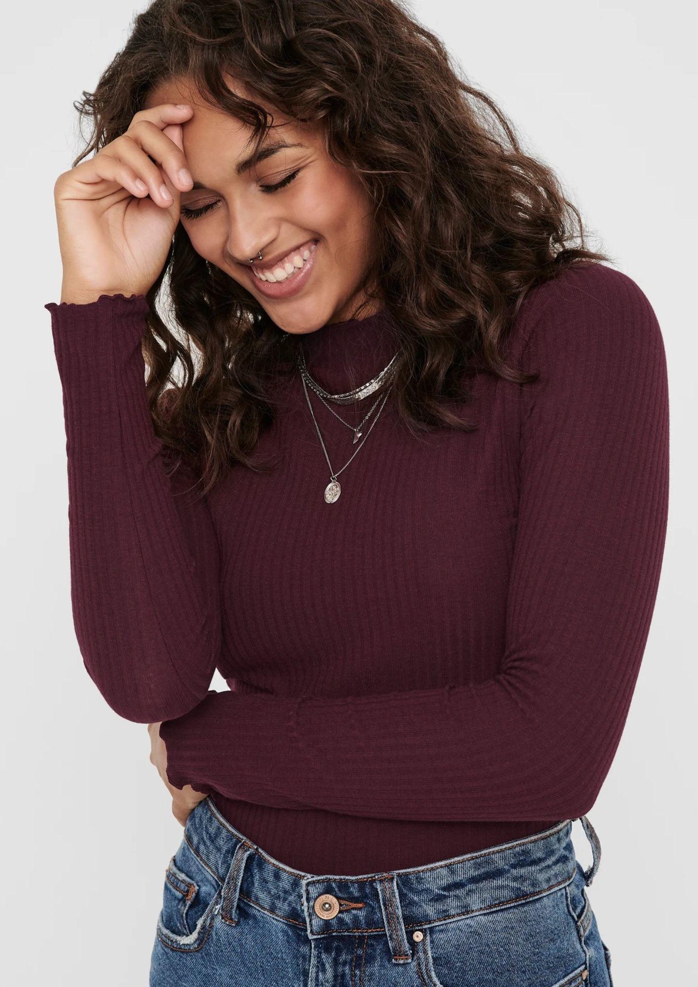 Only Top Donna Emma Bordeaux