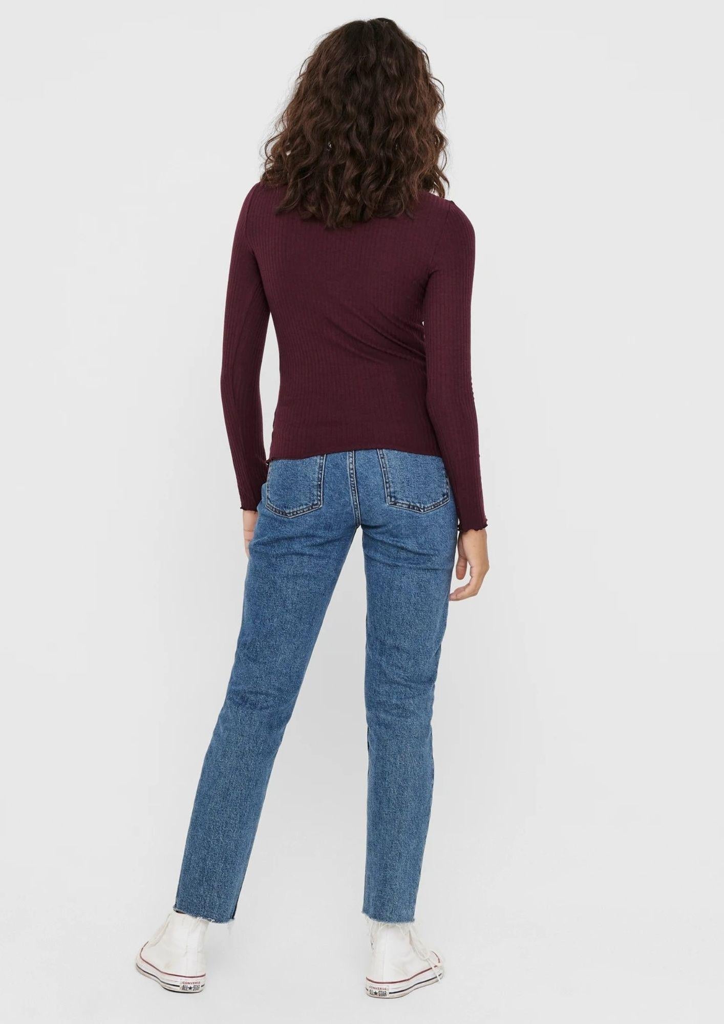 Only Top Donna Emma Bordeaux