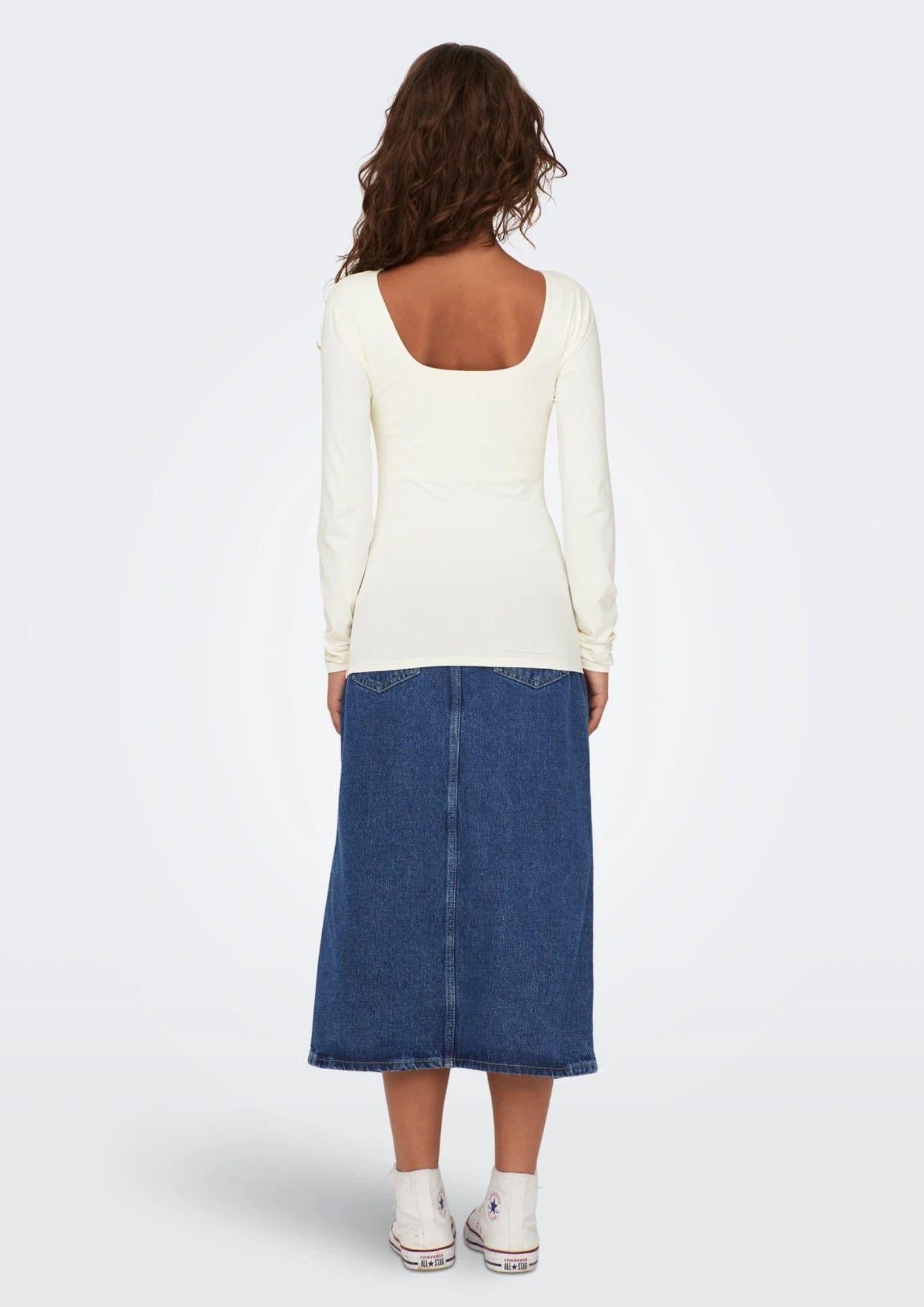 Top Donna Only Onlea Bianco