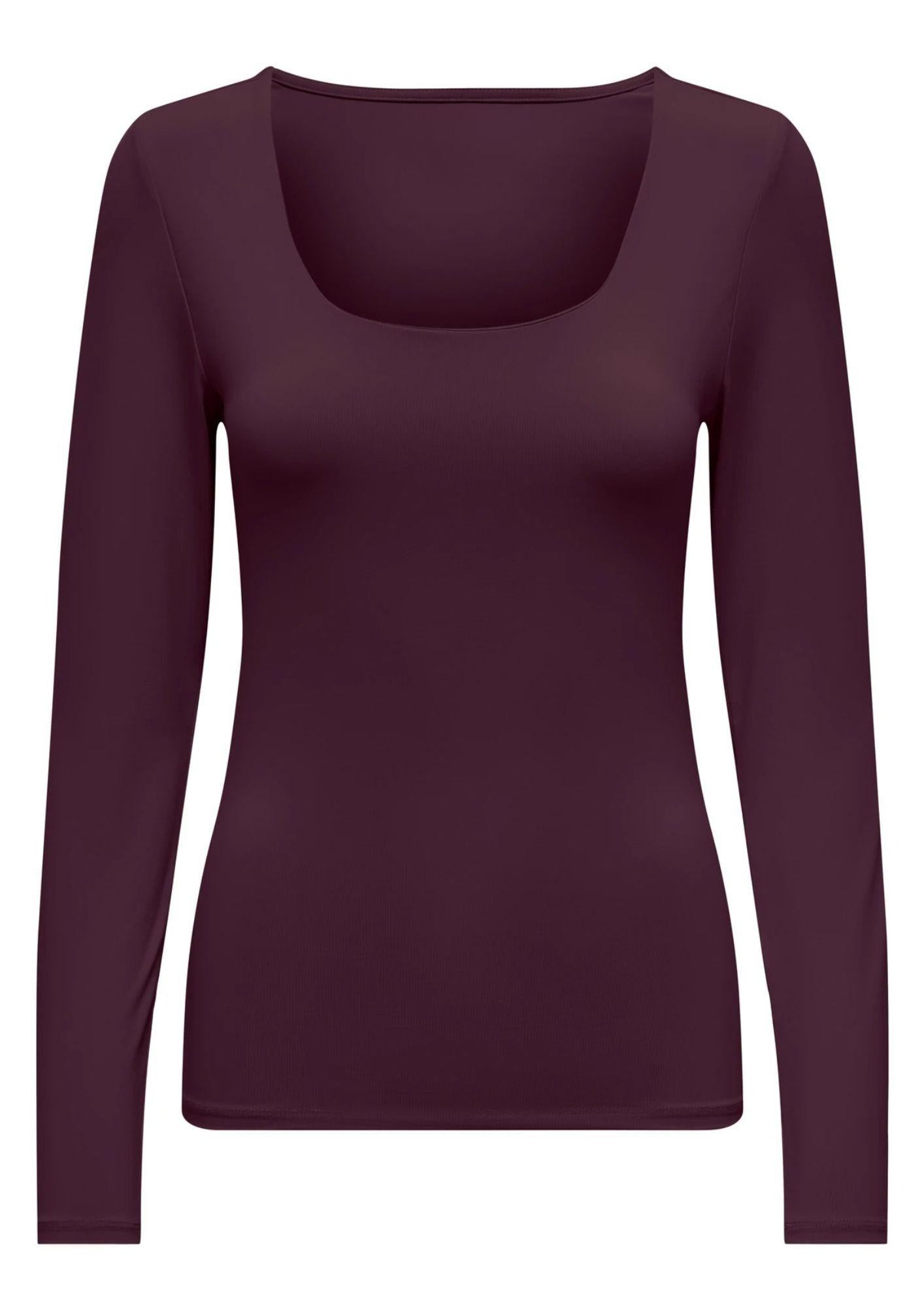 Top Donna Only Onlea Bordeaux
