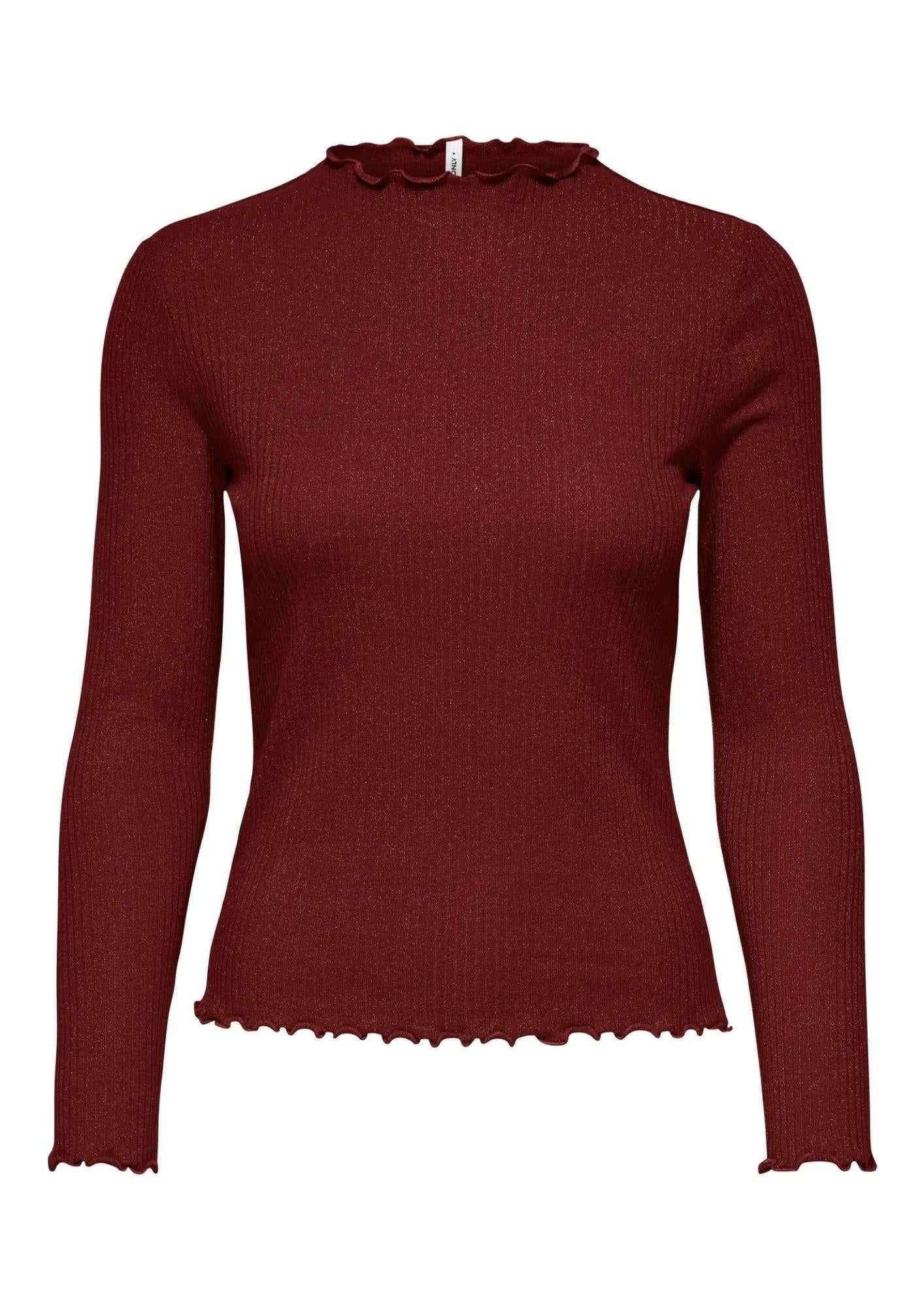 Top Donna Only Onlemma Rosso Bordeaux