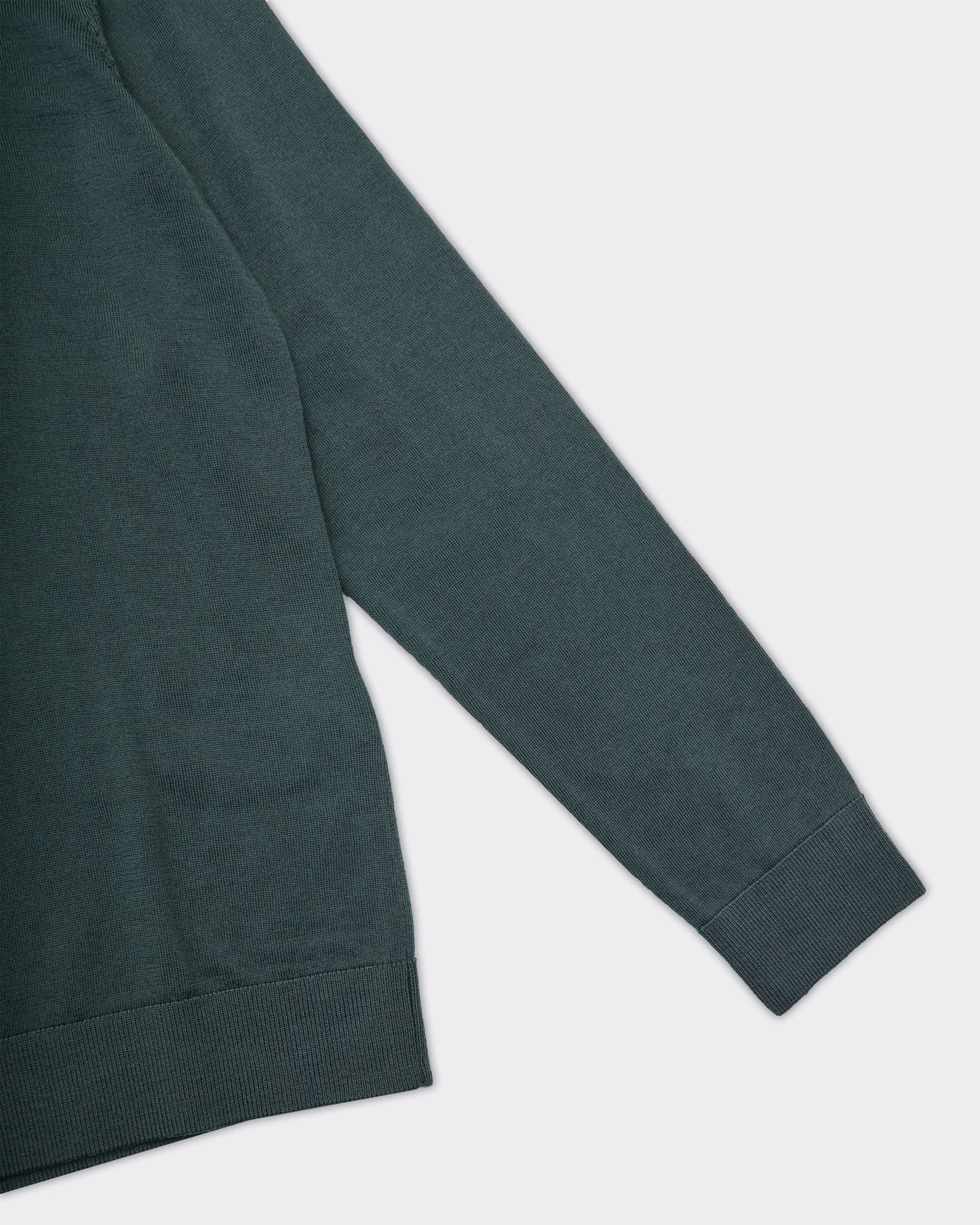 Polo Tray Knit Merino Deep Forest