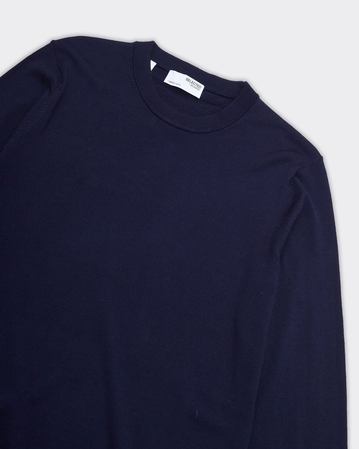 Pullover Tray Knit Merino Blu Navy